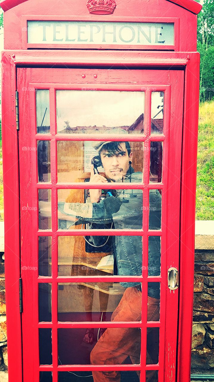 Phone Booth in the Mountains