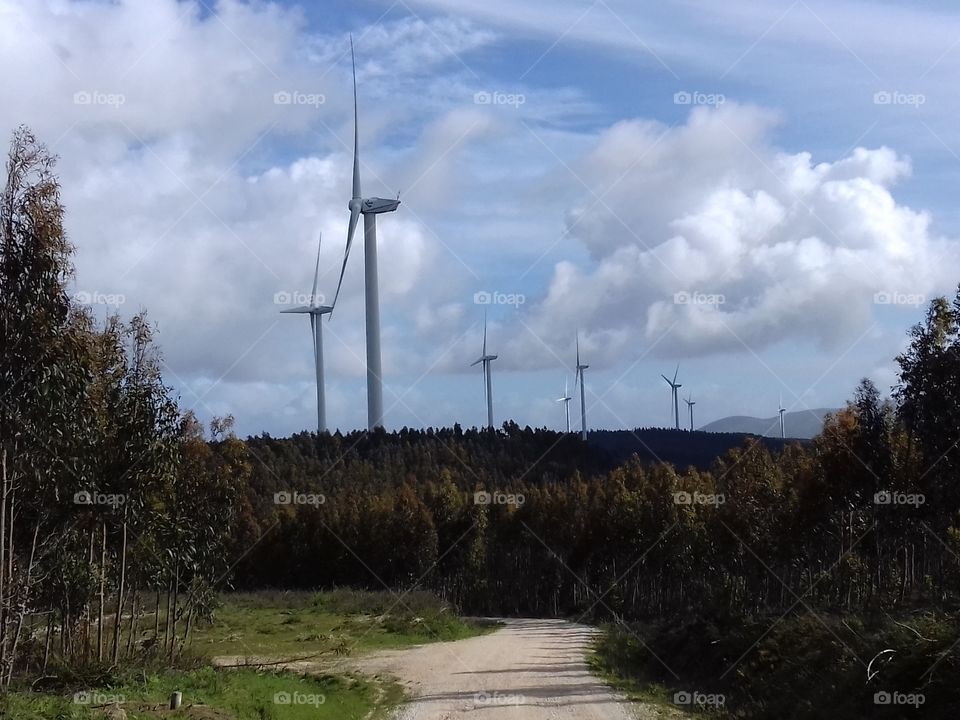 Moinho de vento energia eólica
