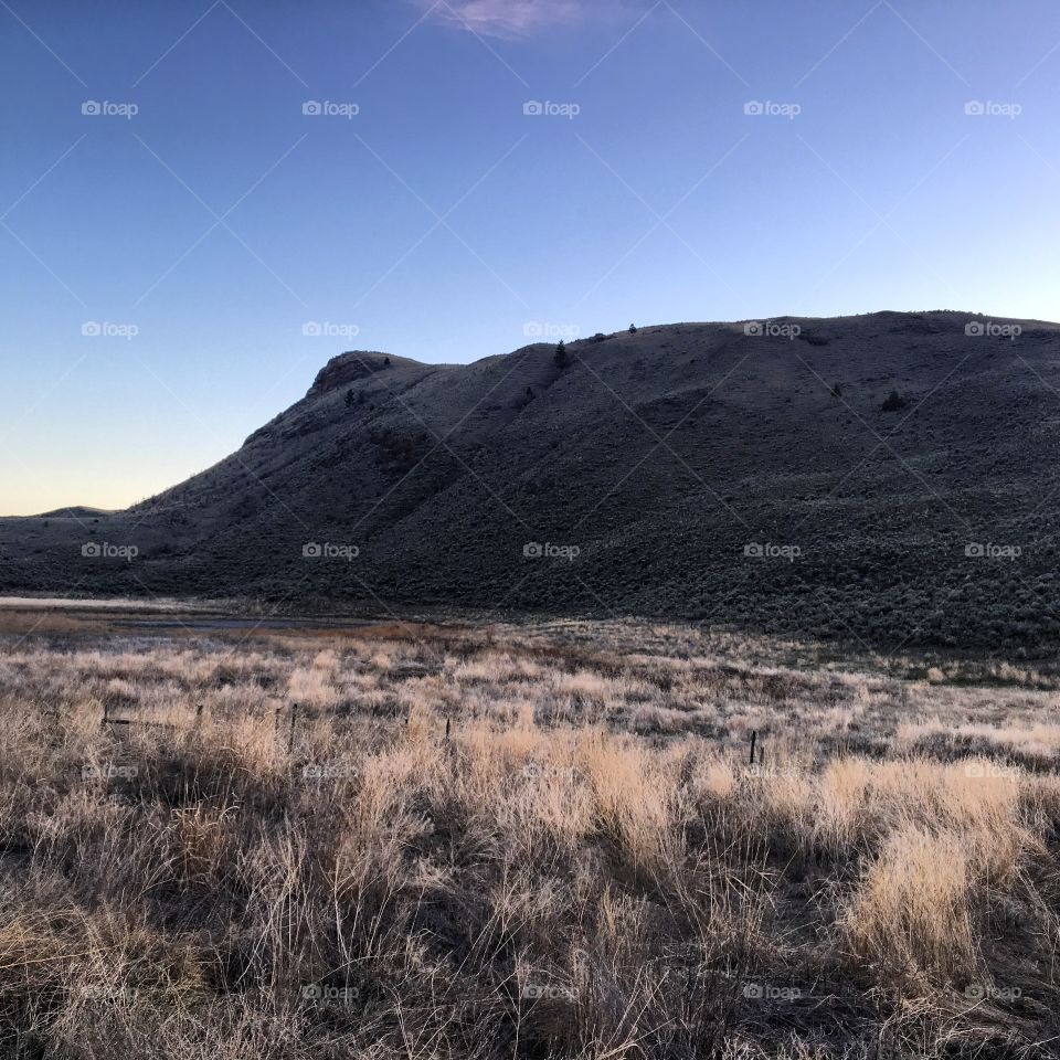 Beautiful evening hike 