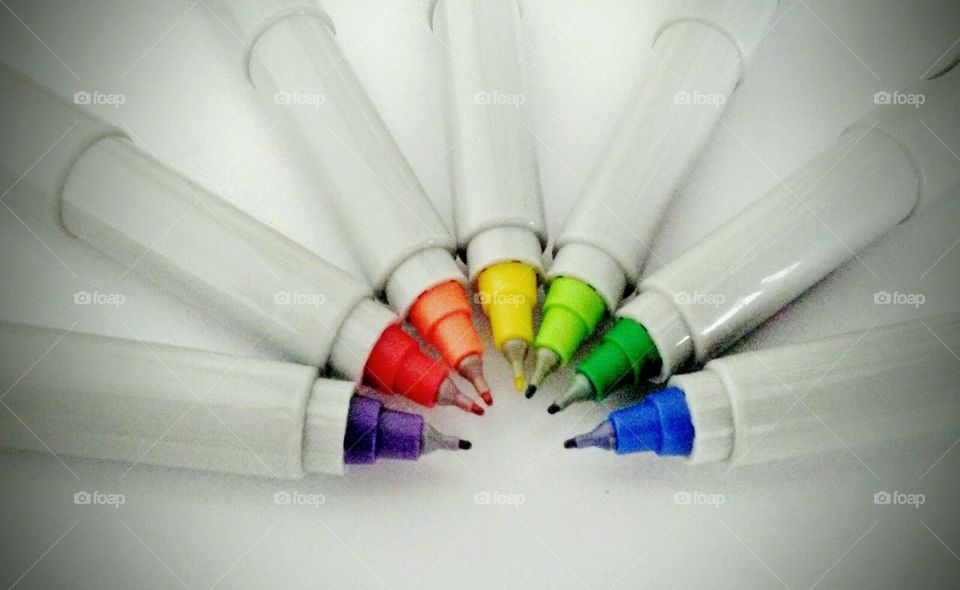 Colorful felt tip pen
