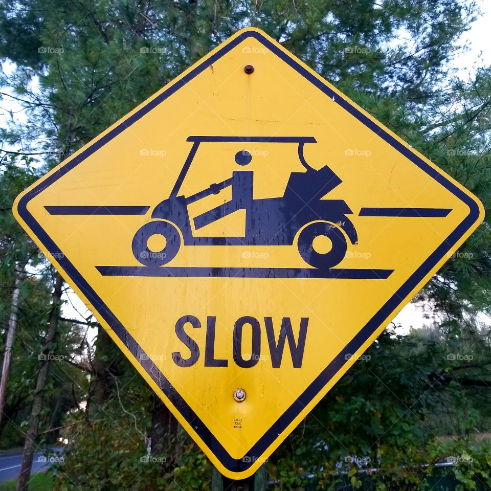 Slow Golf Cart