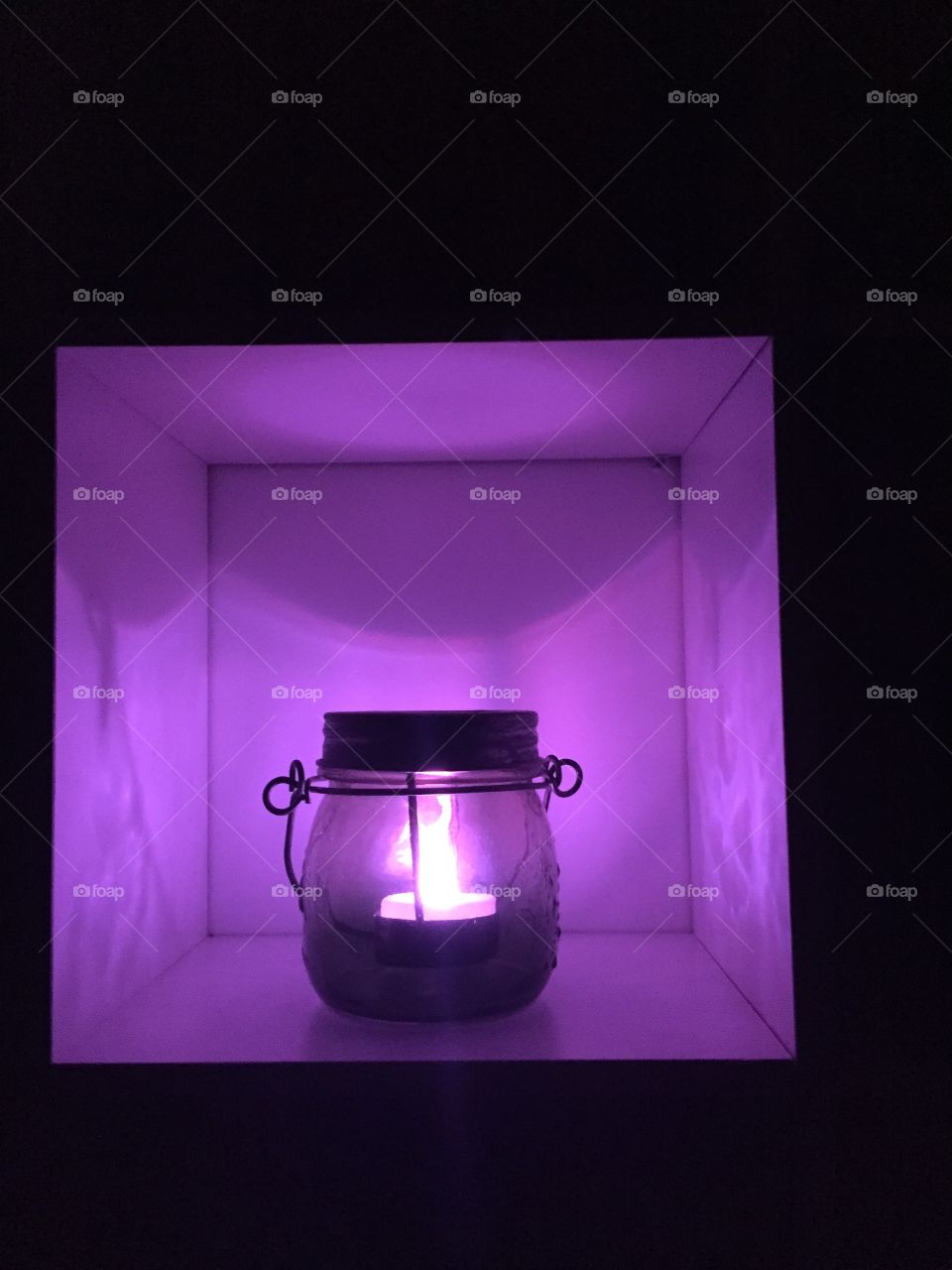 Purple light box