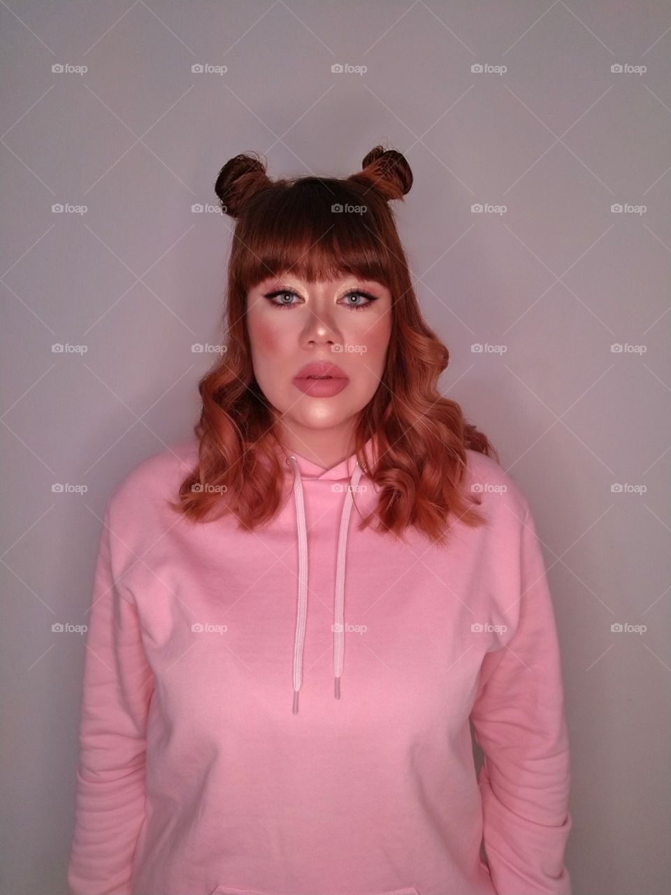 Beautiful woman with hair style and makeup