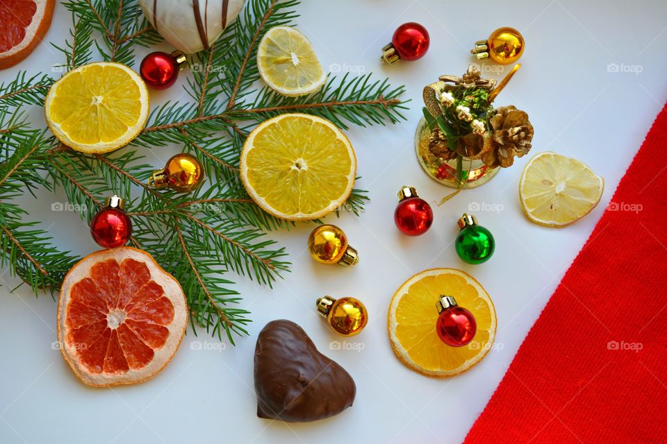 Fruit, No Person, Food, Lemon, Christmas