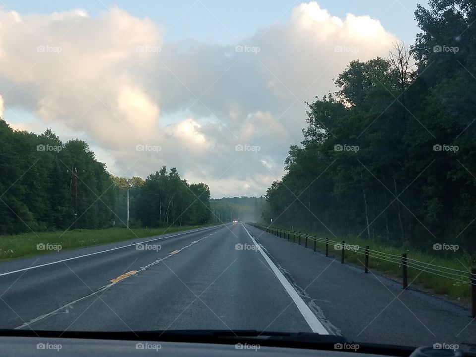 Road, Asphalt, Highway, No Person, Transportation System