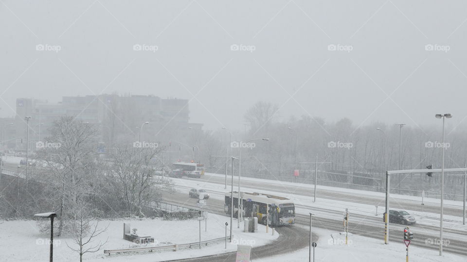 Winter in Antwerp, Belgium, in December 2017.