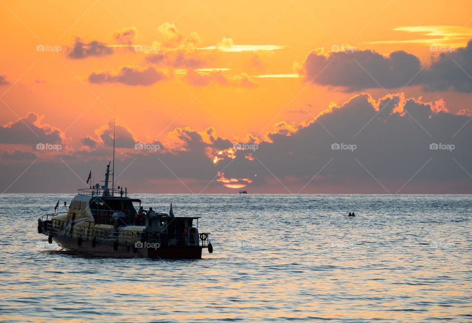 Sunset at lepe island ...thailand