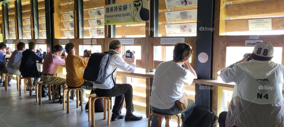 Photographers at Hong Kong Wetland Park