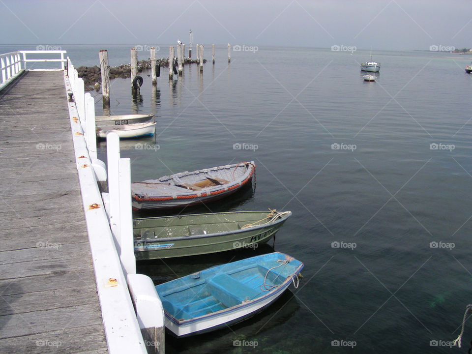Tied up by the jetty