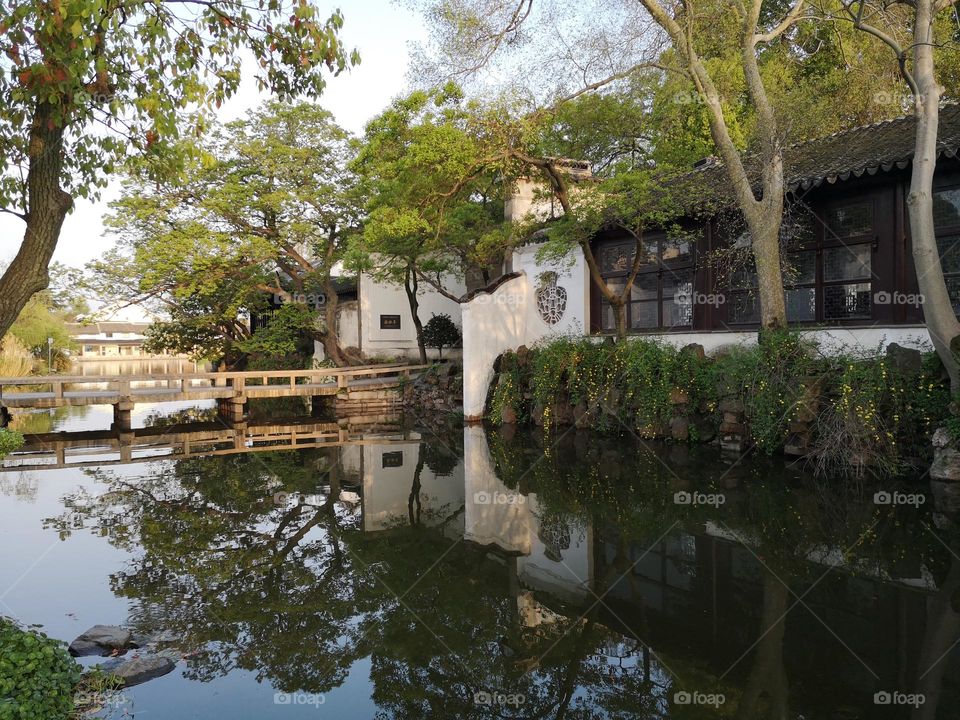 Cang Lang Ting (the Surging Waves Pavilion) is the oldest classical garden in Suzhou, China, built in1048 BC.