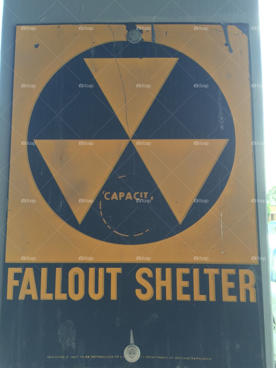 Fallout shelter sign
