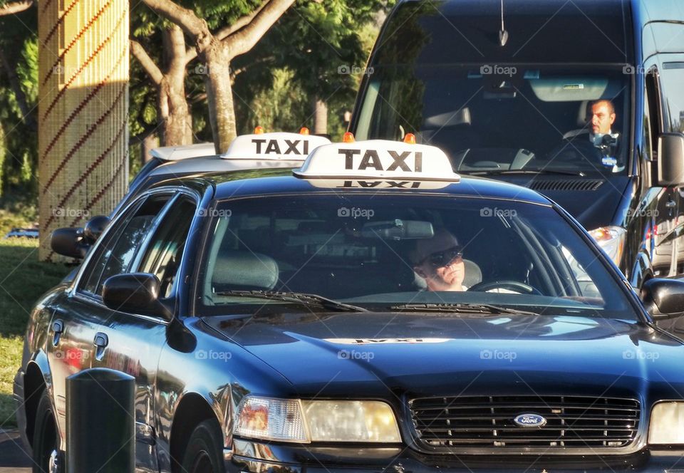 Line Of Taxis