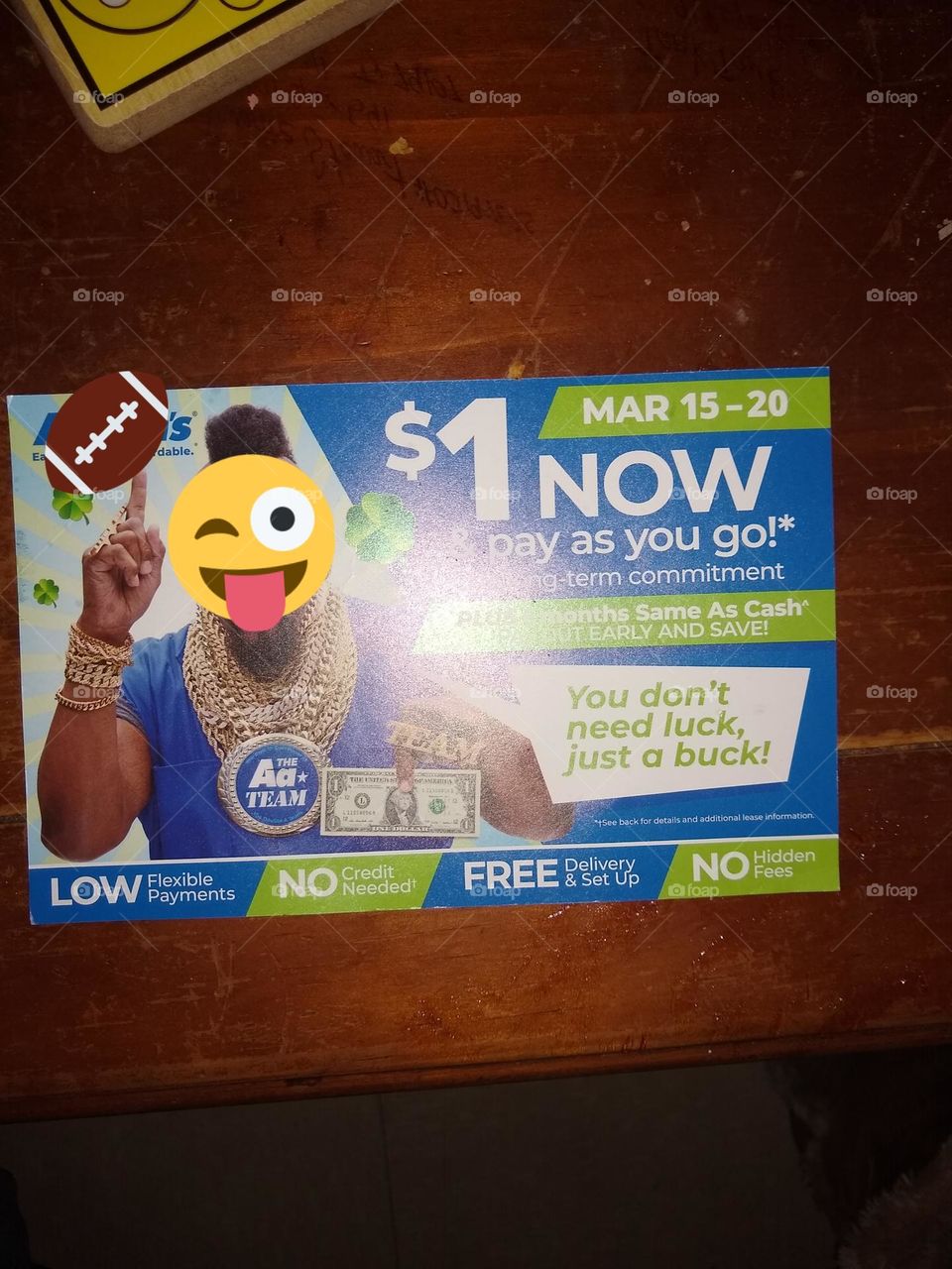 A rectangular circular ad. Is that a contradiction in terms?