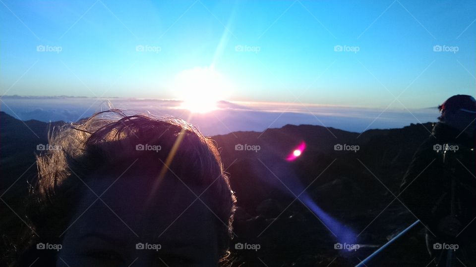volcano sunrise