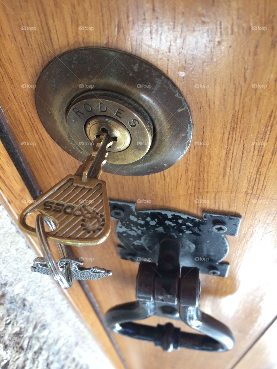Key in the door lock