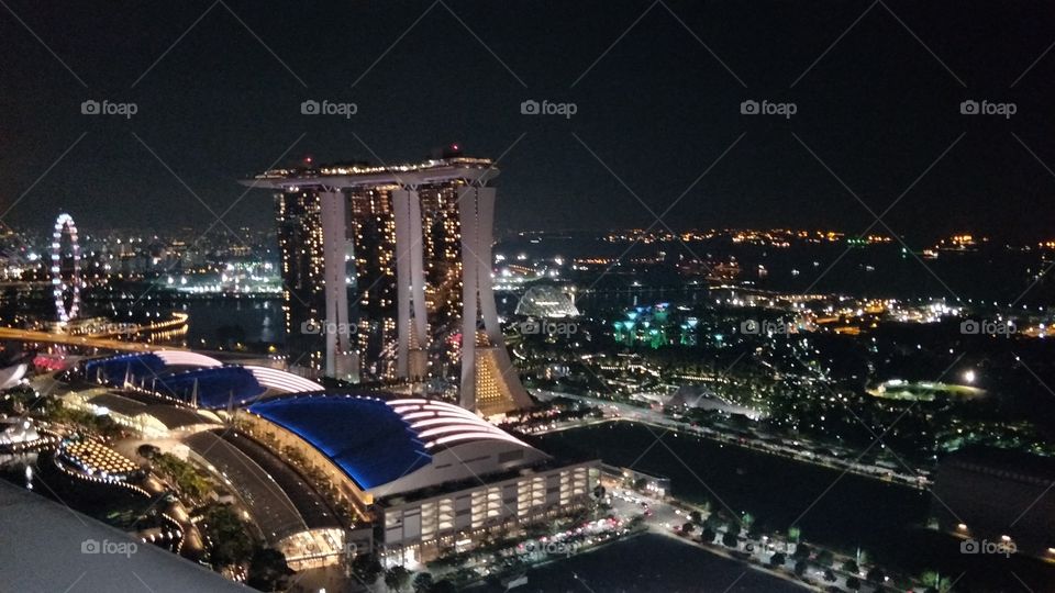 skyline of singaporr