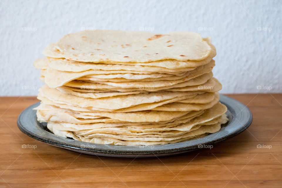 Stack of tortillas 