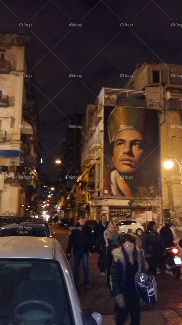 Naples italy Street view , san Gennaro of forcella