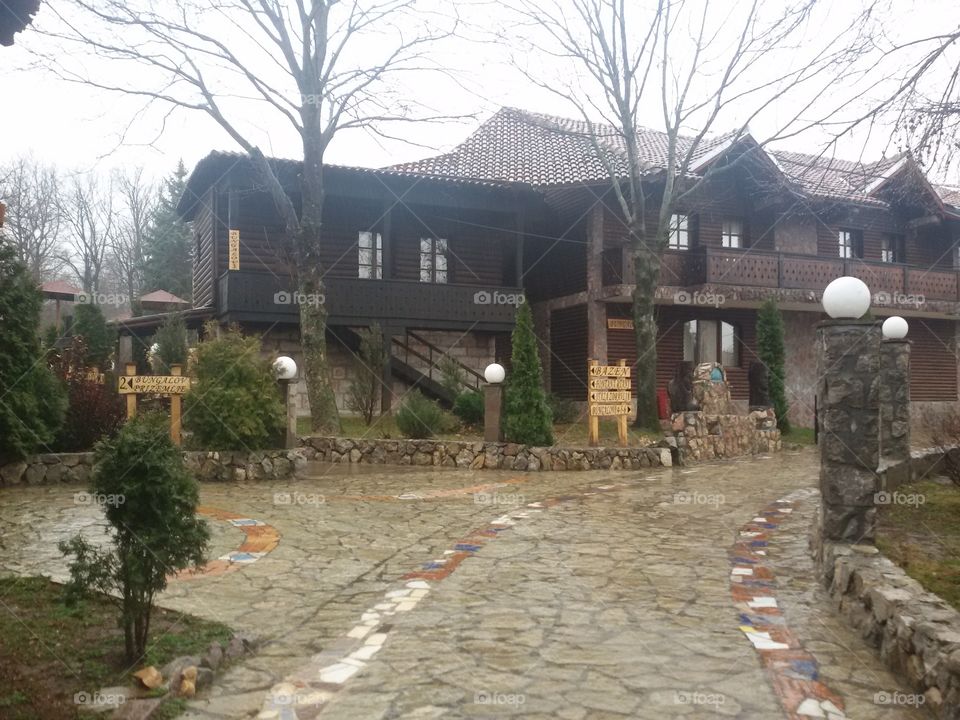 old vintage house in the mountains