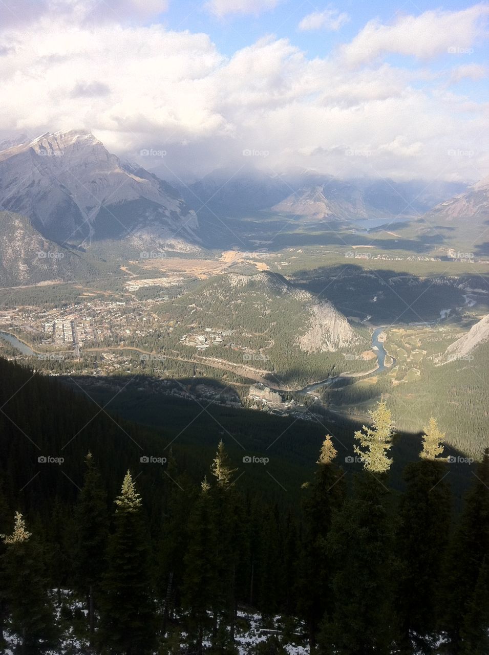Banff from the gauntlet. 
