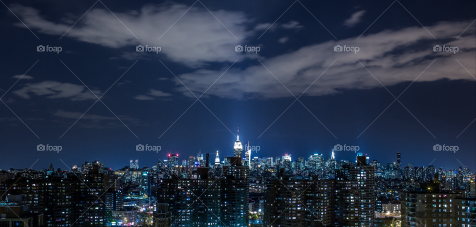 city ny night usa by stockelements