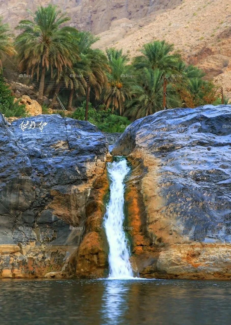 The image embodies a natural natural plate of the mountains of nature, where green agricultural stands are graded on the slopes as if they were lines of a poem, which fog harmoniously wrapped, and clouds hugged them in the mountain knife and the whis