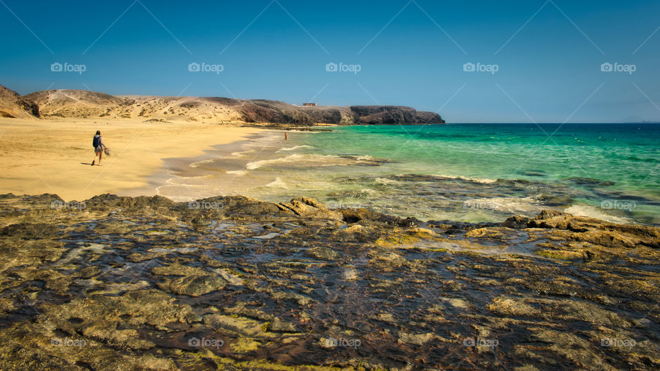 Papagayo beach, Canary, Lanzerote