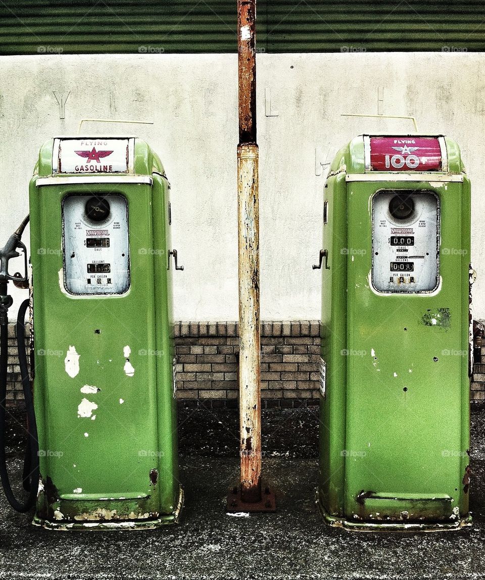 Old Gas Station Pumps