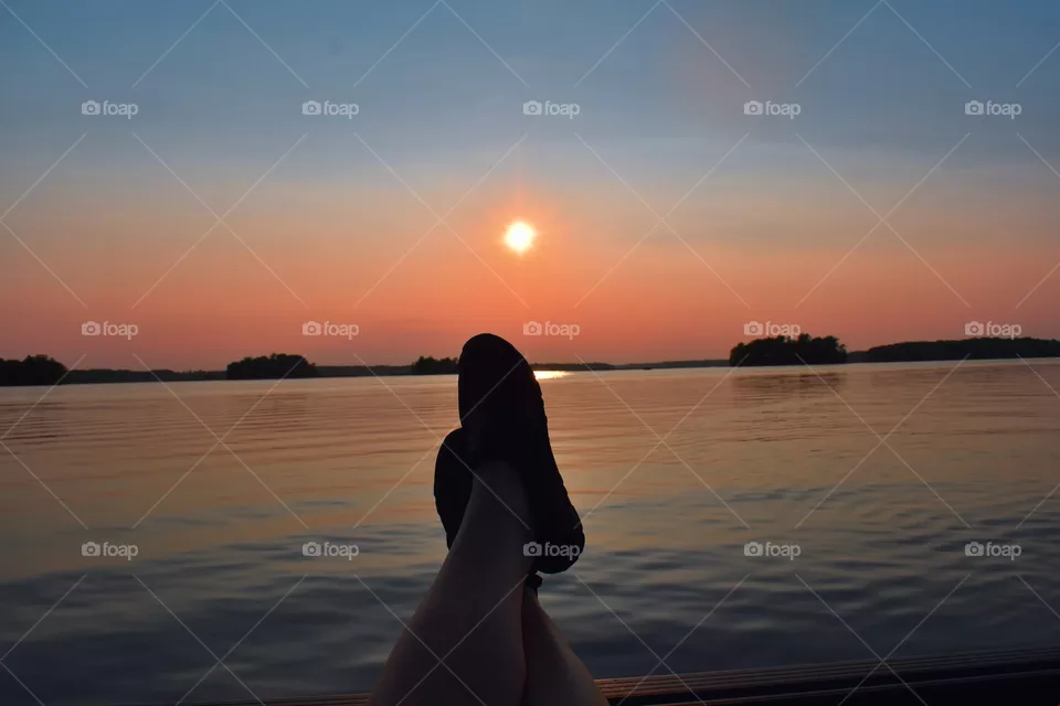 Relaxing sunset
