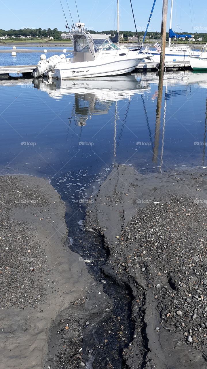 dockside  with running tidepool