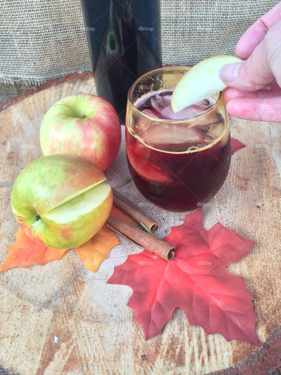Making Fall Sangria Wine