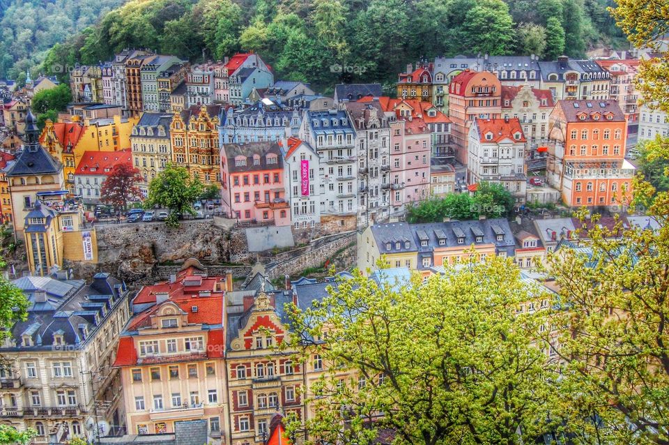 Fairy Tale Town. Karlovy Vary, Czech Republix