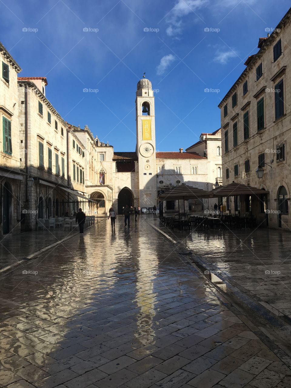 Autumn rain reflection 