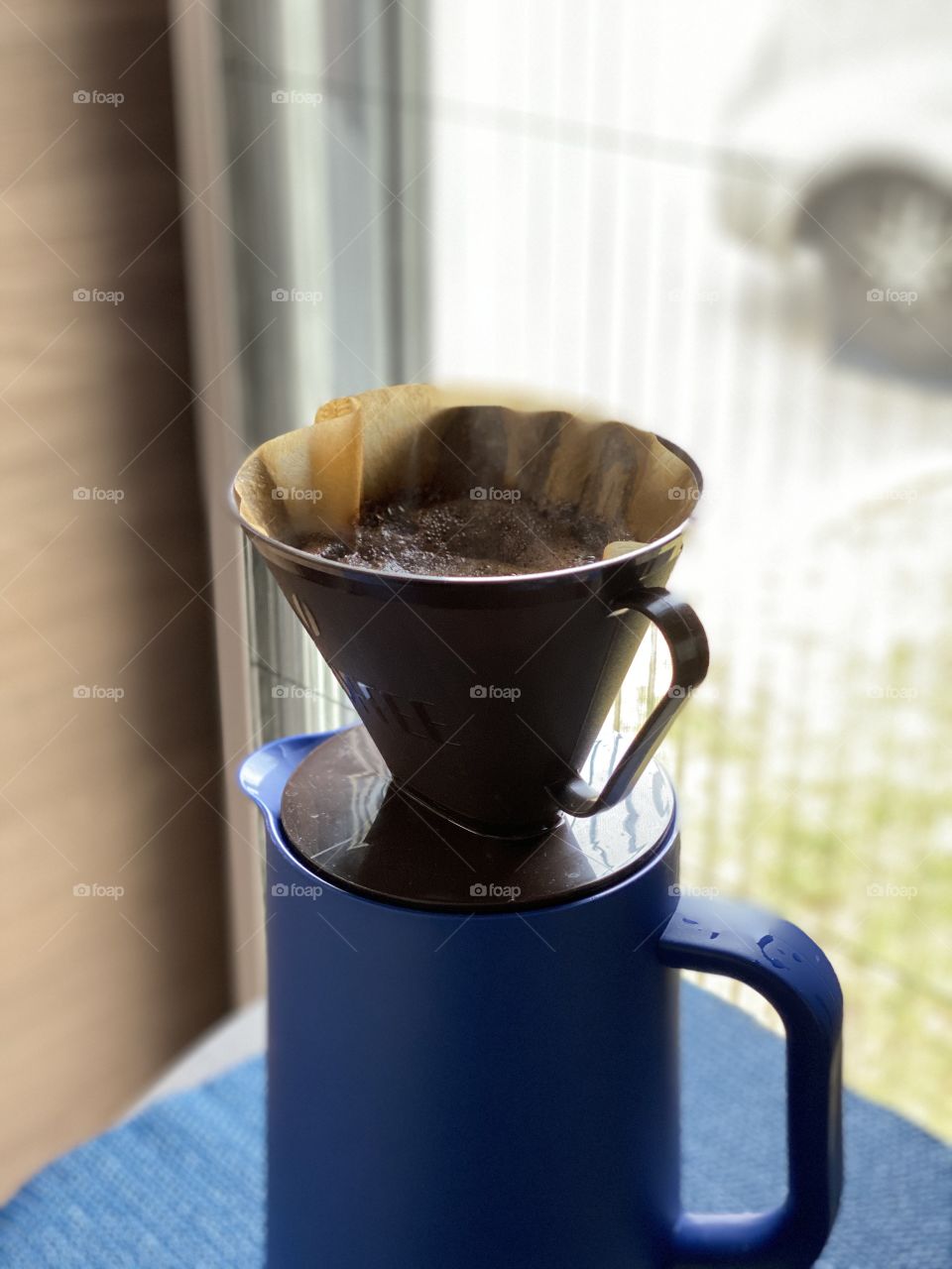 Preparing a coffe in vintage style 