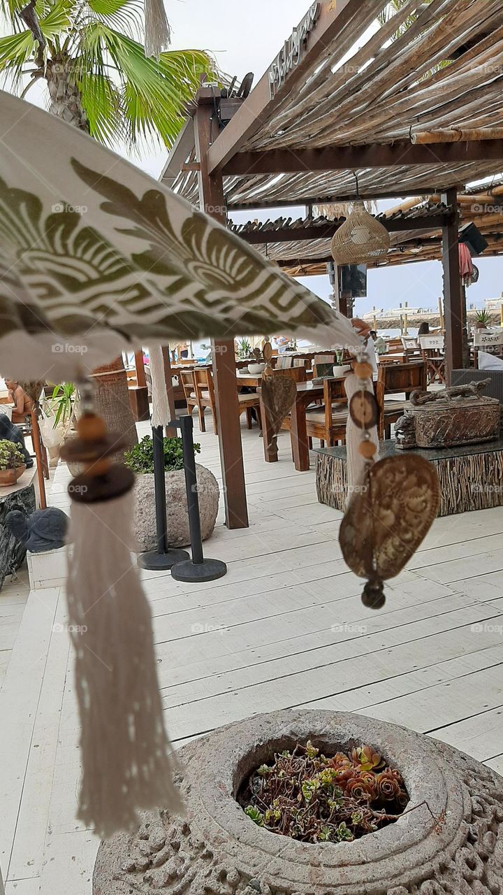 Relaxing at the beach