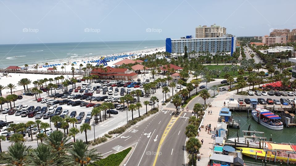 Clearwater Beach, view from hotel House Pier 60 