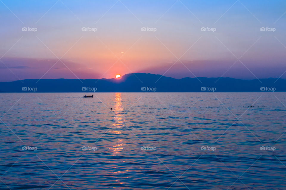 Sunset on Adriatic Sea