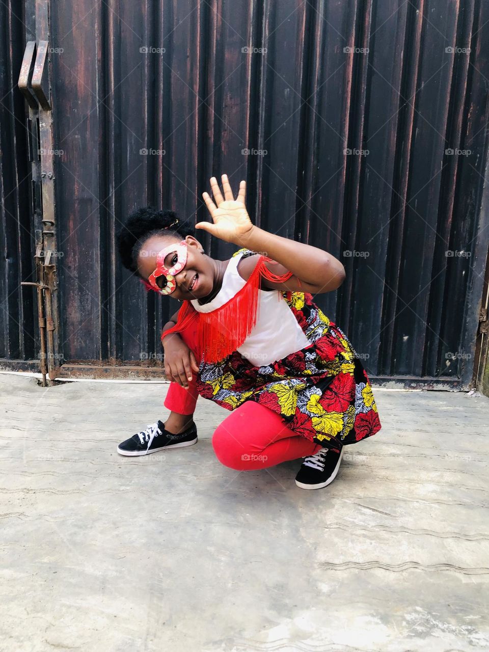 Embracing the carnival spirit, wrapped in shades of Red #RedMagic❤️🎡