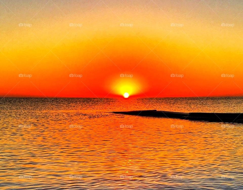 Sunrise at Lake Michigan 