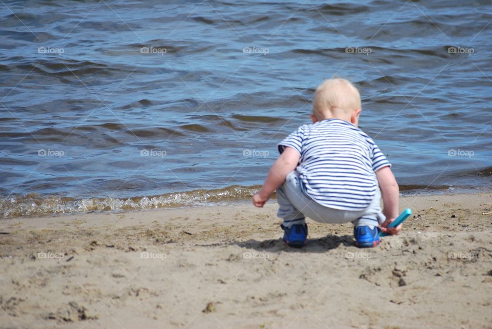 Boy on beach