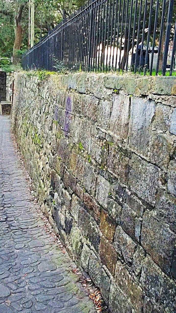 Savanah Georgia cobblestone road