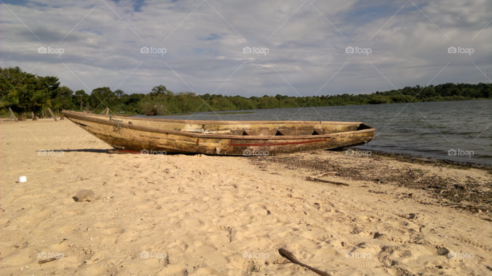 lake boat canoe by ransommahaka