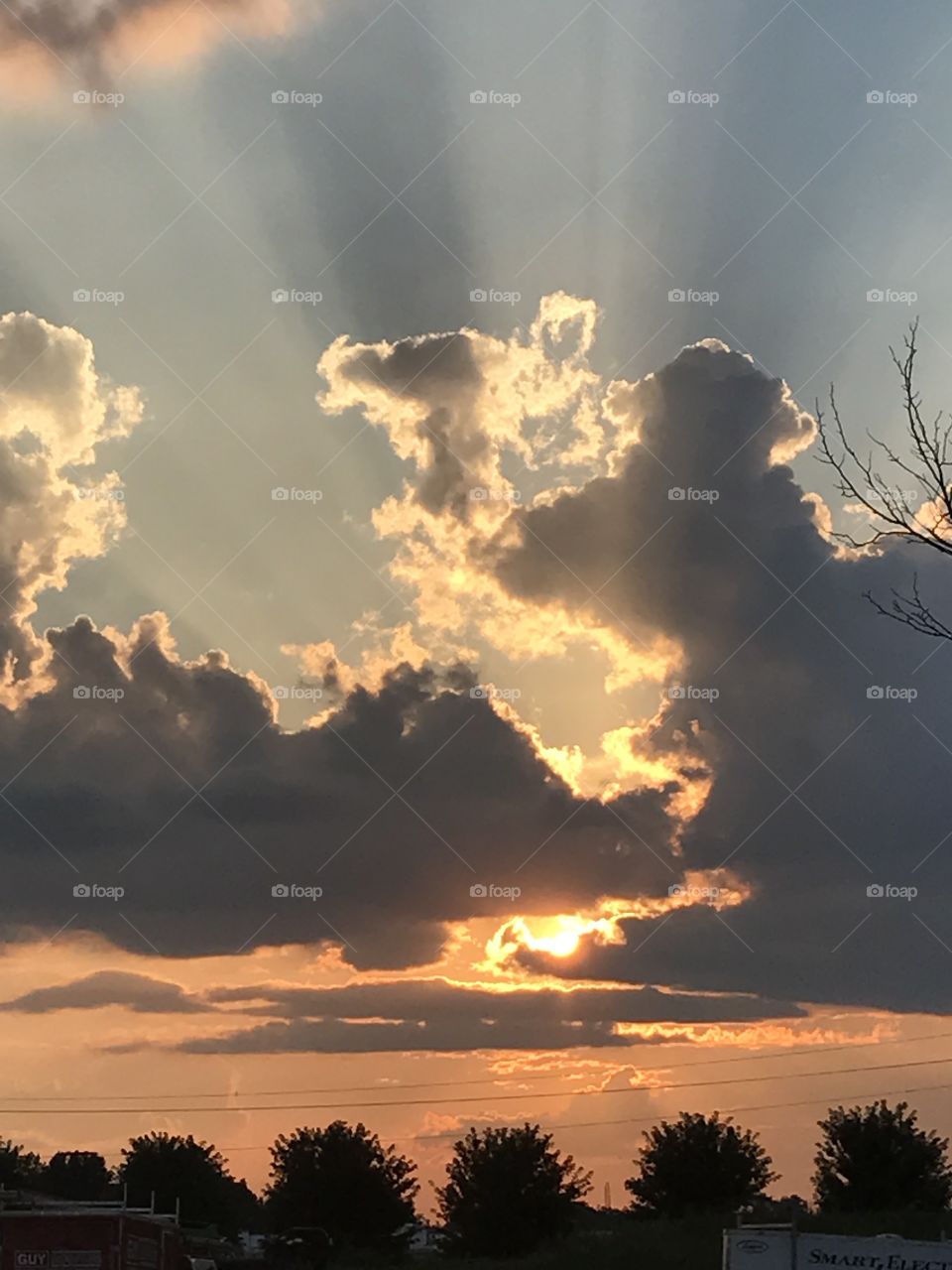 Sun behind the Clouds