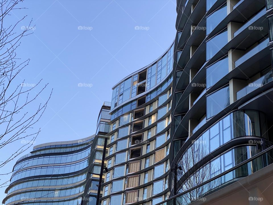 Modern buildings in London 