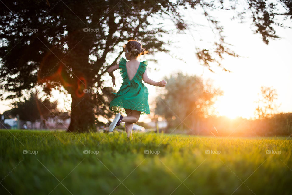 Twirling sunset