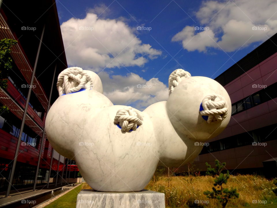 scalpture. scalpture in the Jubilee Campus , University of Nottingham in Great Britain