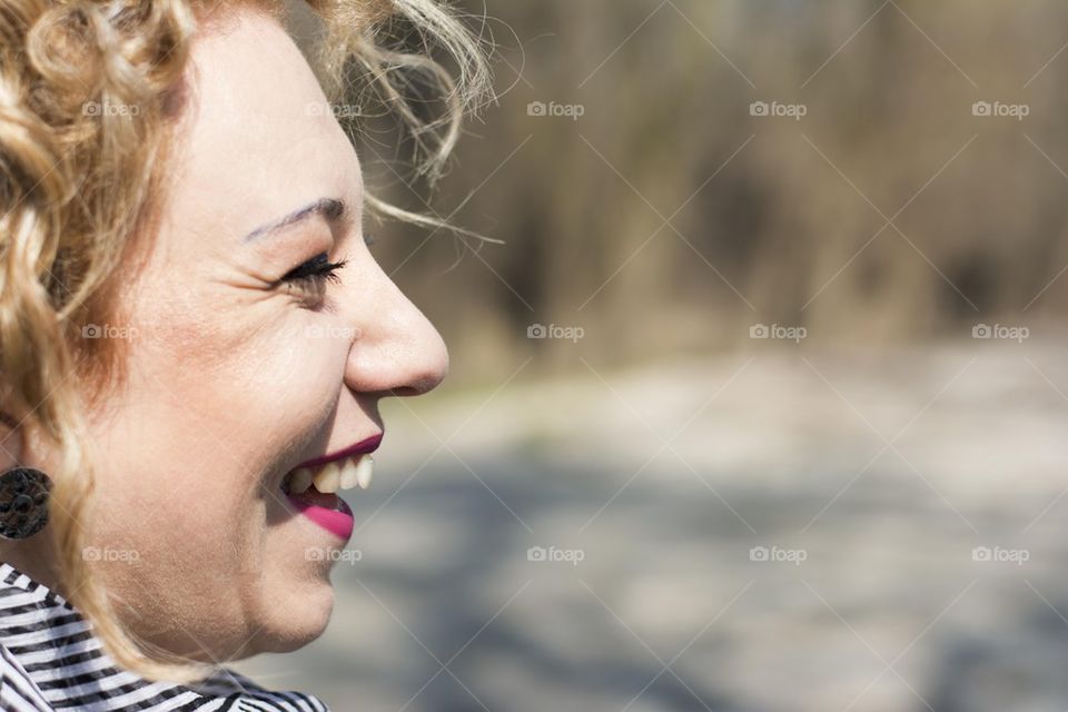 girl laughing