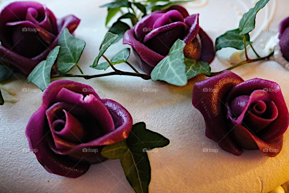 Purple marzipan rose!
