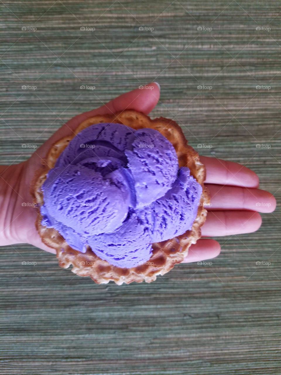 Purple yam ice cream