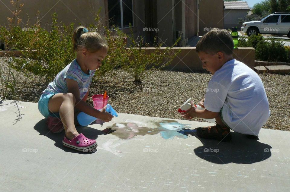 Playing outside